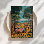 Village Day - Black Community Art Print