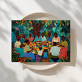 Sunday Table - Black Family Art Print