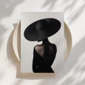 Shadow Portrait - Minimalist Fashion Art Print