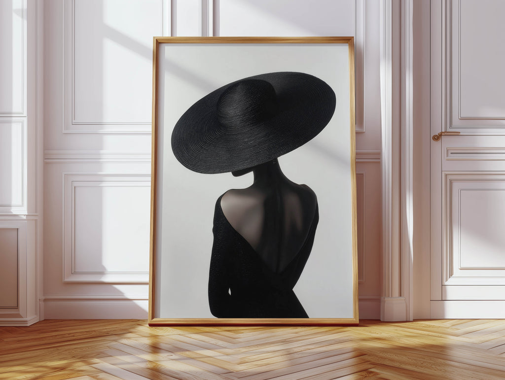 Shadow Portrait - Minimalist Fashion Art Print
