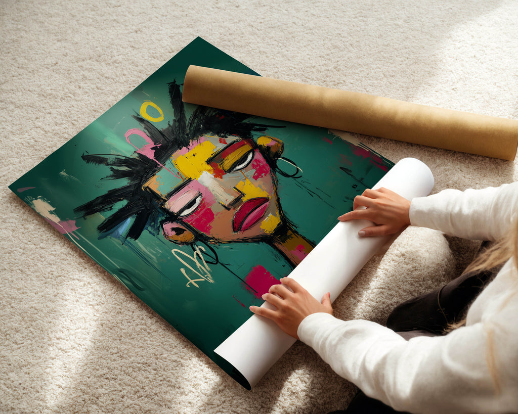 Untold - Black Woman Neo-Expressionist Art Print