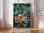 Under the Tree - Black Family Feast Art Print