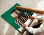 Deep in a Book - Black Woman Art Print