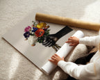 Bouquet - Black Hand Wall Art Print