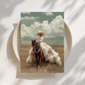 The Rider III - Black Equestrian Wall Art