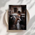 Morning Read - Black Woman Portrait Print