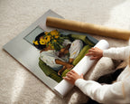 Sunflowers - Black Woman Floral Portrait Print
