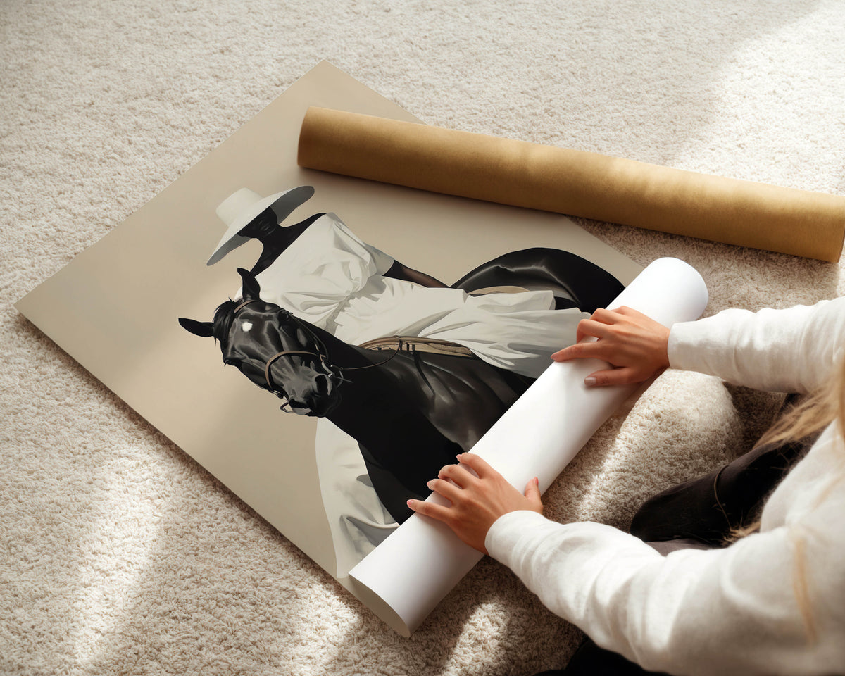 Black Rider Art Print