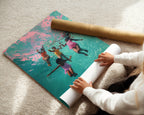 Black Kids Swimming Art Print