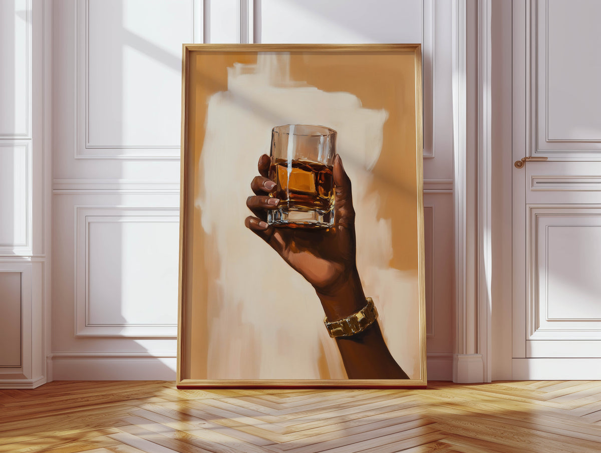 Black Hand Whiskey Print