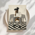 Black Man, Seated Print