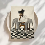 Black Man, Seated Print