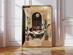 Black Woman, Bathtub Print