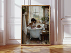 Black Woman, Bath Print
