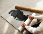 Abstract Profile Study Print