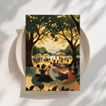 Black Family Picnic Print