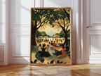 Black Family Picnic Print