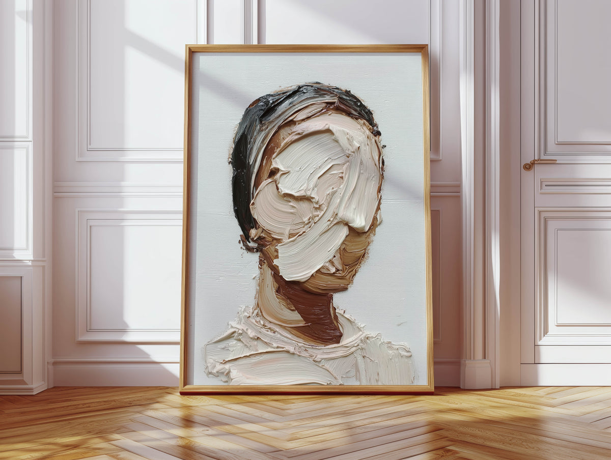 Painted Face, Abstract Print
