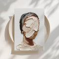 Painted Face, Abstract Print