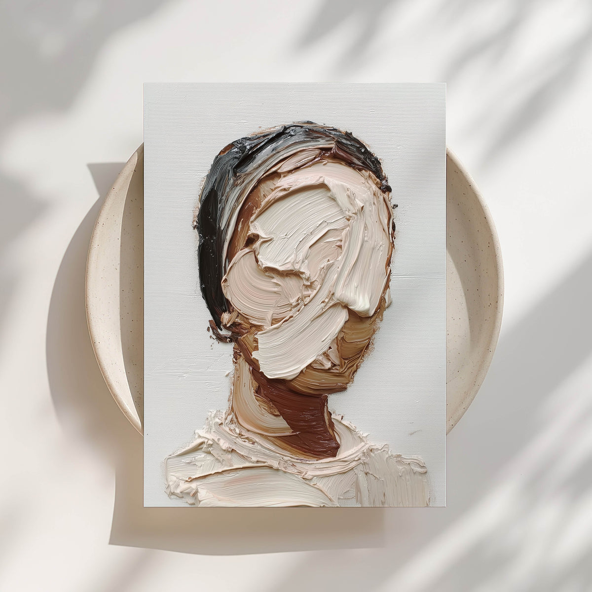Painted Face, Abstract Print