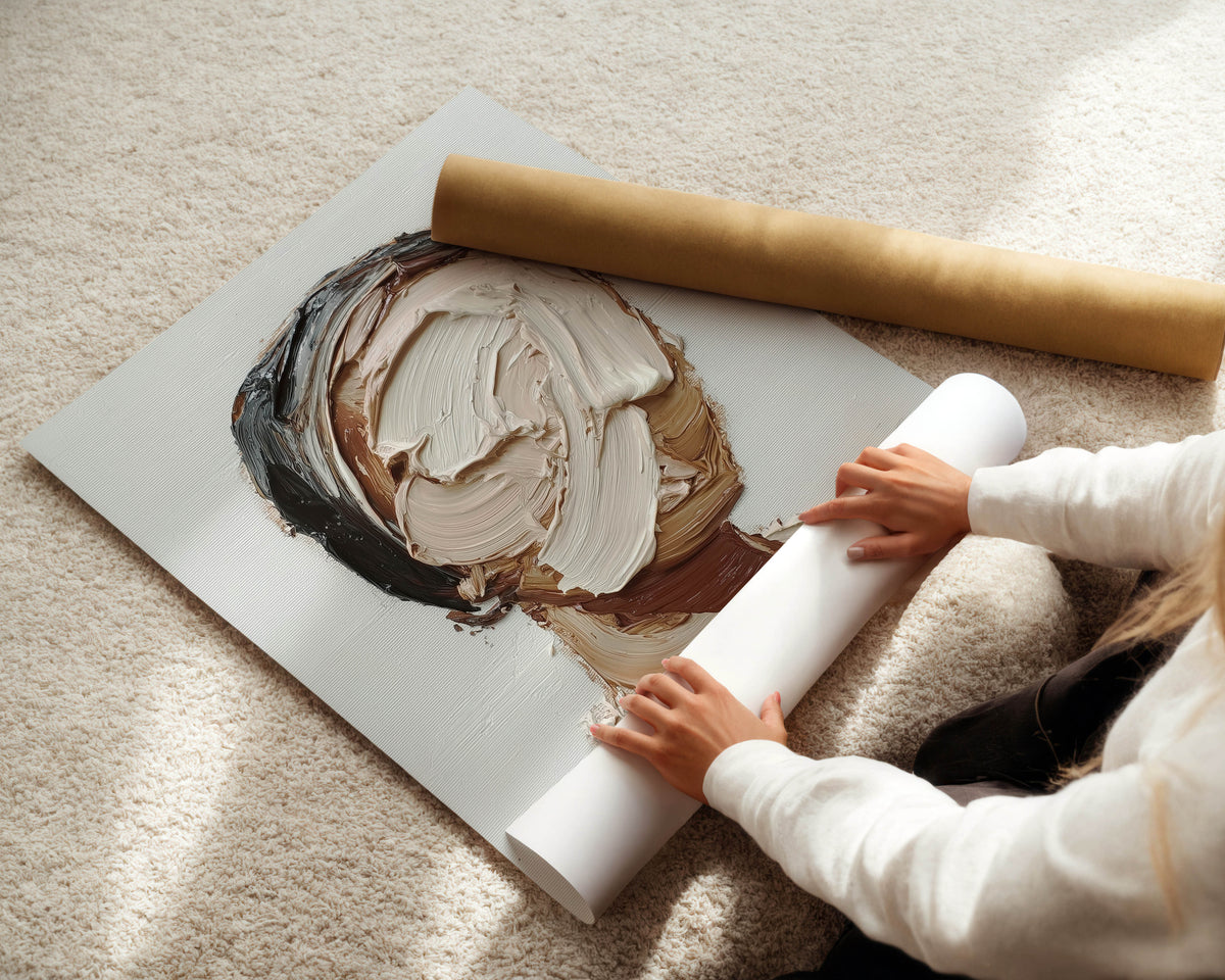 Painted Face, Abstract Print