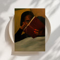 Black Woman Reading Print