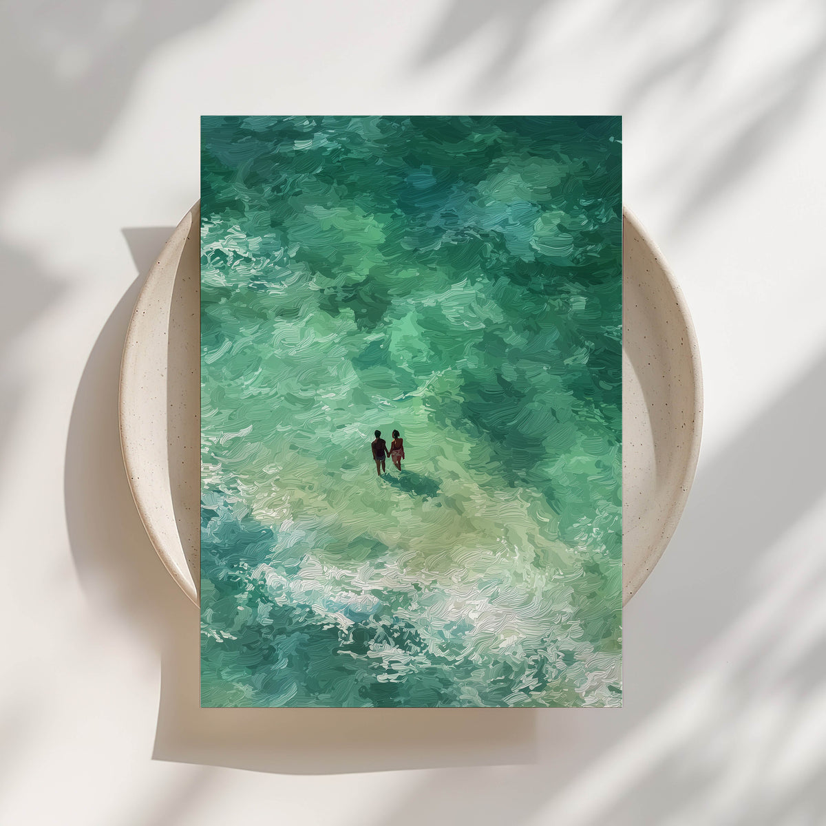 Ocean Black Couple Print