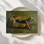 Black Woman, Reading Print