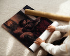 Black Woman Reading, Gothic Print