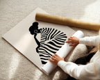 Stripes, Black Woman Print