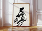 Stripes, Black Woman Print
