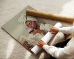Black Woman, Bathroom Print