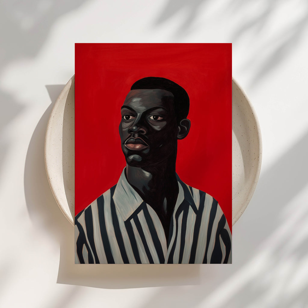 Black Man, Red Print