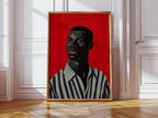 Black Man, Red Print