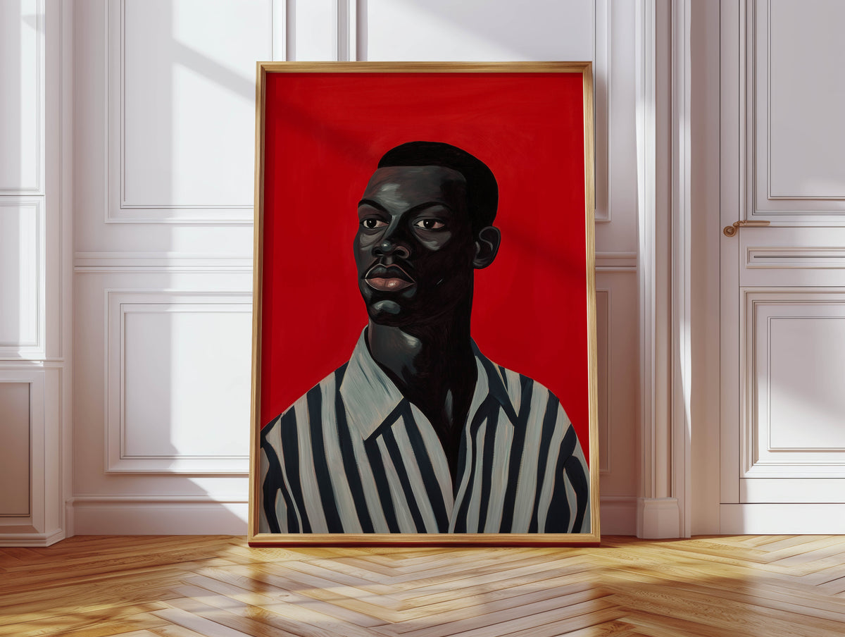 Black Man, Red Print
