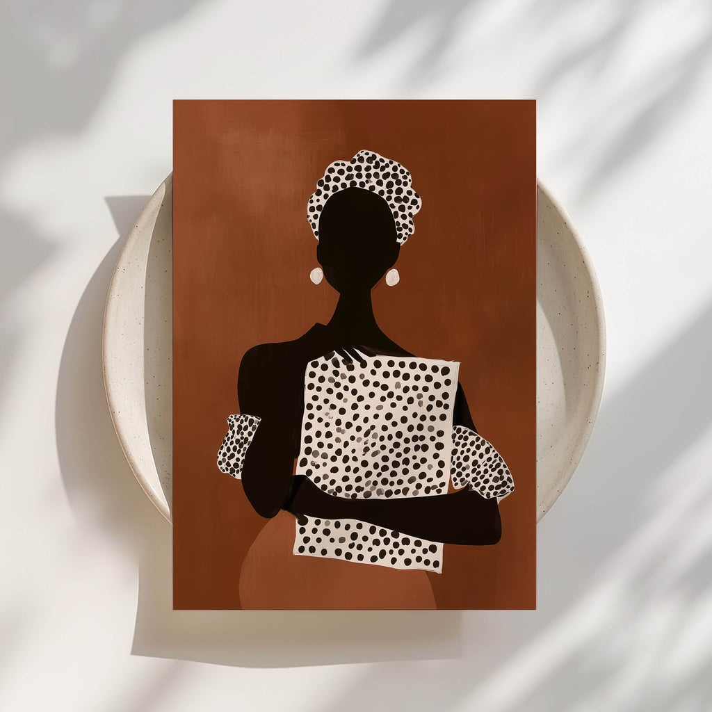 Black Figure, Patterned Print