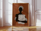 Black Figure, Patterned Print