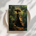 Victorian Stroll Black Woman Print