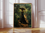 Victorian Stroll Black Woman Print