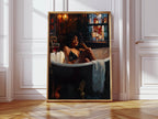 Gothic Bath, Black Woman Print