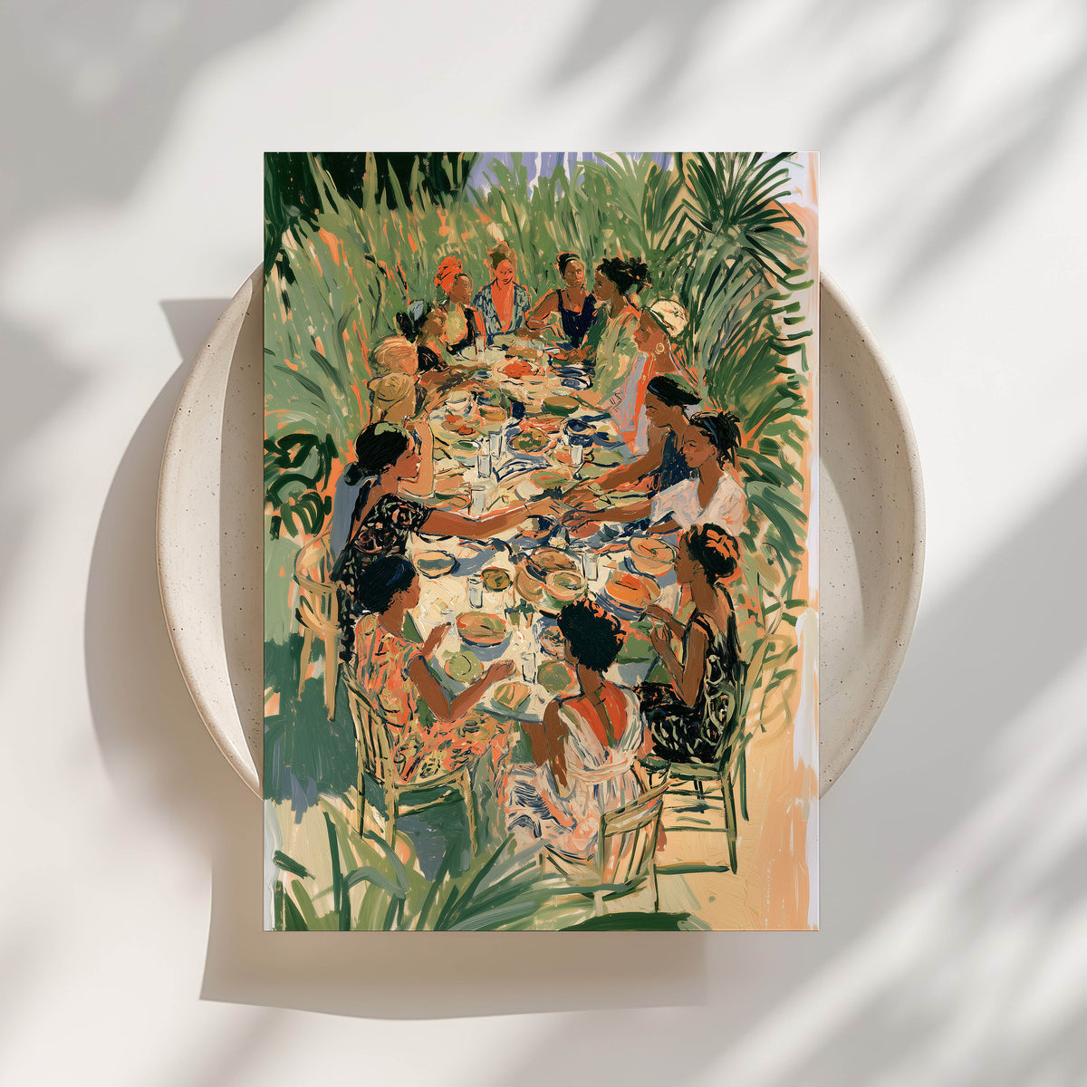 Black Family, Gathering IV Print