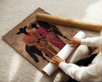 Black Couple, Cowboys Print