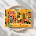 Black Street, Colorful Print