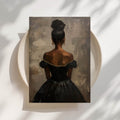 Black Woman, Elegant Print