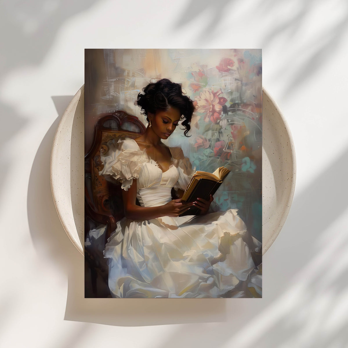 Black Woman, Reading II Print