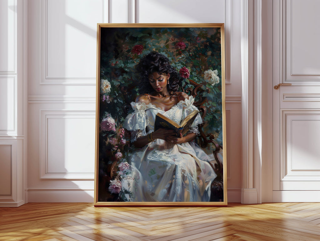 Black Woman, Reading III Print