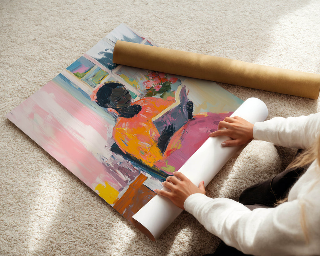 Black Woman, Reading IV Print