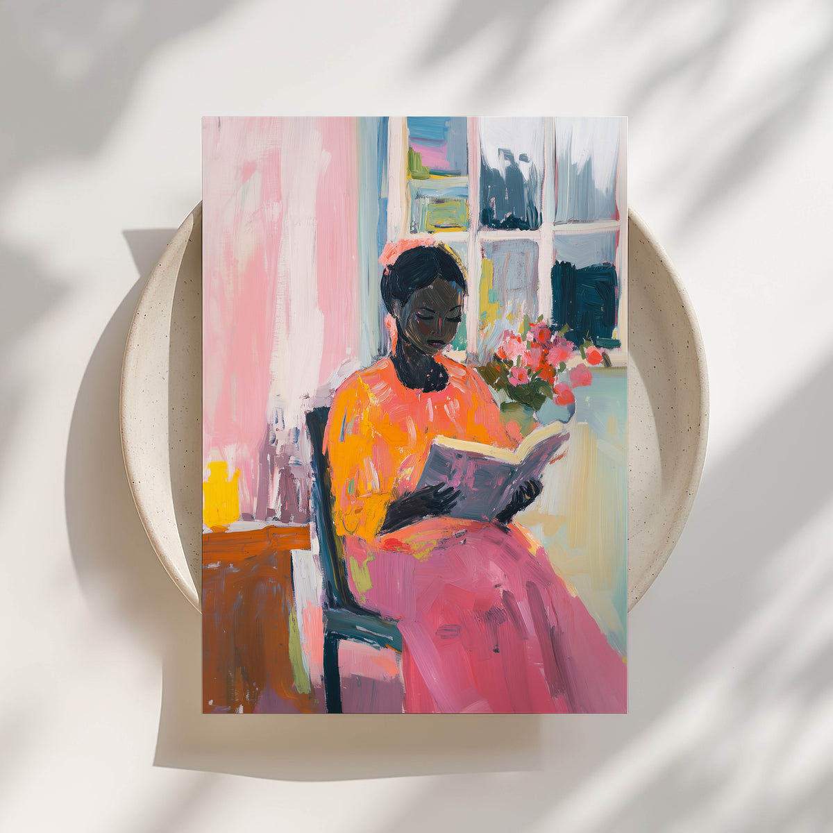 Black Woman, Reading IV Print
