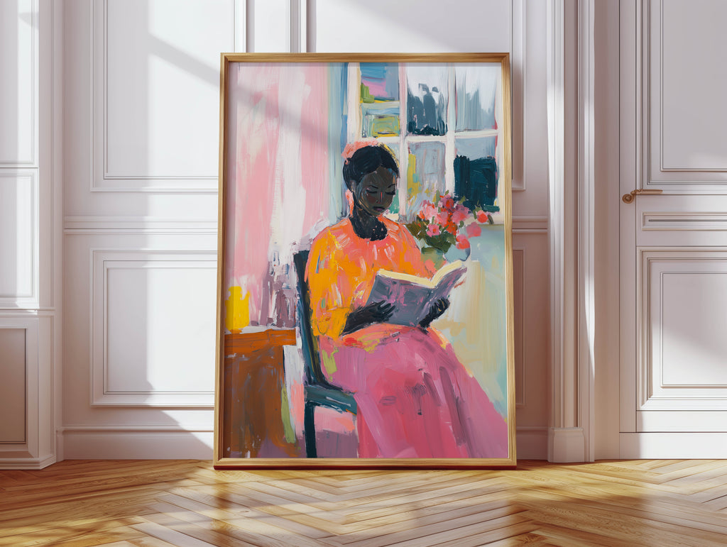 Black Woman, Reading IV Print