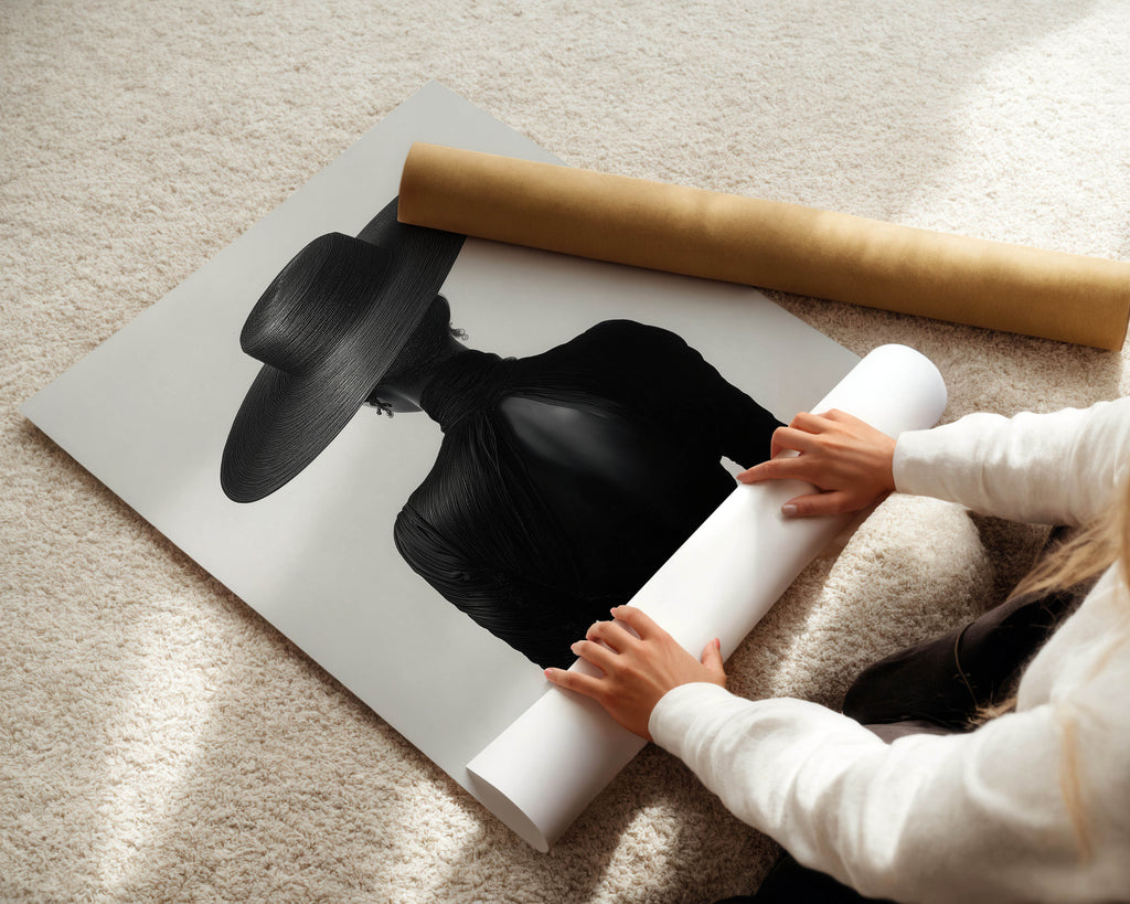 Black on Black Print